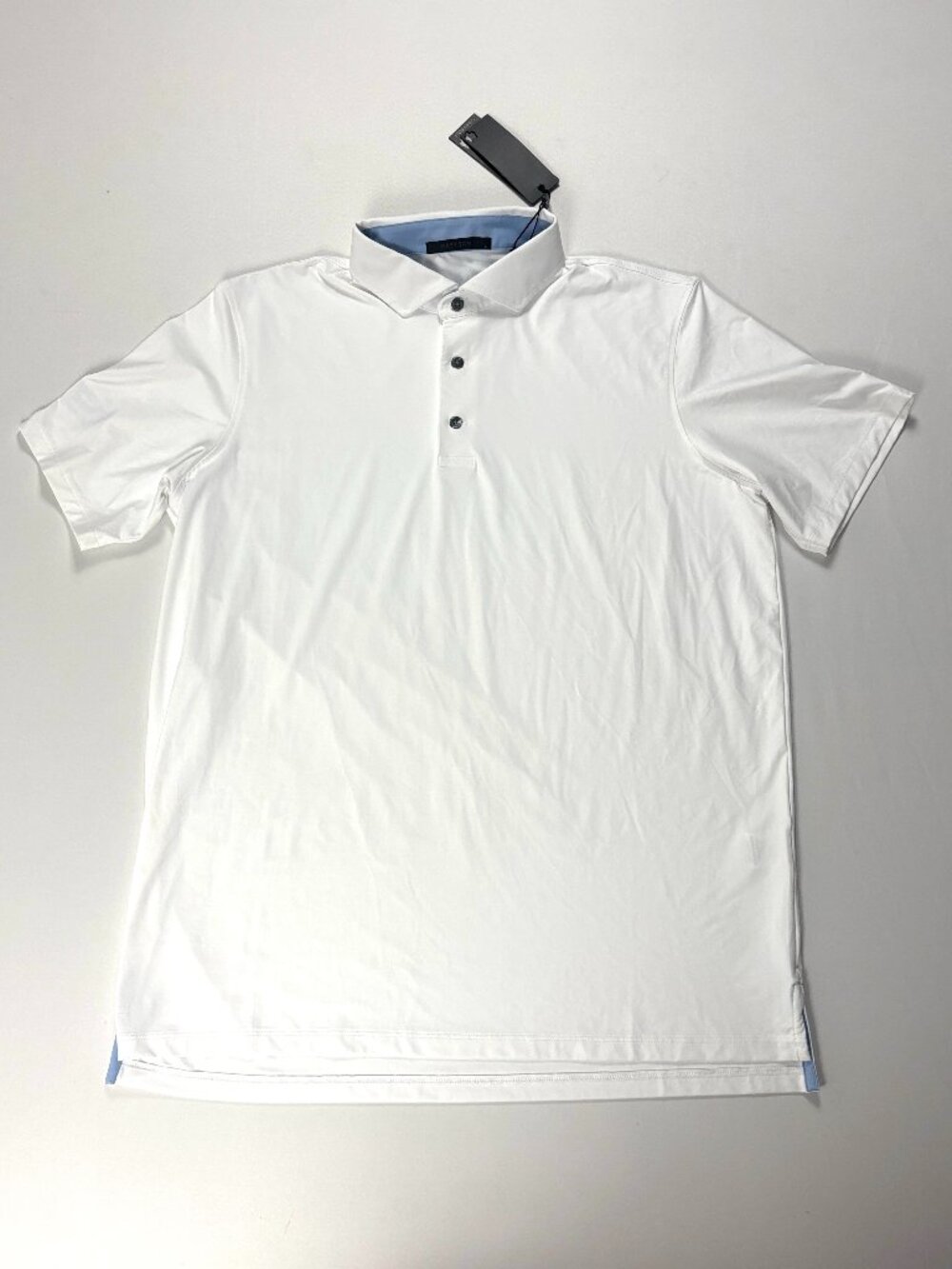 Greyson Mens Cayuse Wolf Polo NWT Size L Rocket Classic Detroit Golf New White